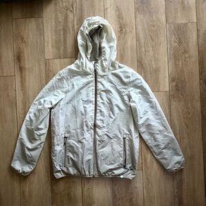 Killtec Men’s Medium White & Grey Lightweight Windbreaker Hoodie